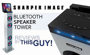 Image result for Sharper Image Tower Speaker