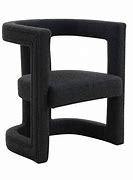 Image result for Black Boucle Chair