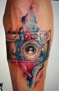 Image result for Watercolor of Camera Tattoo