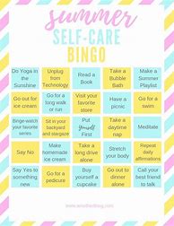 Image result for Simple Self-Care Bingo
