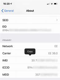 Image result for iPhone SE Imei Number