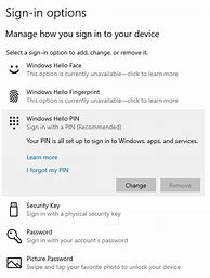 Image result for Change Sign in Pin Windows