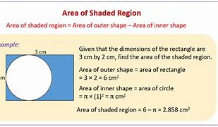 Image result for Area of Shaded Region Geometry