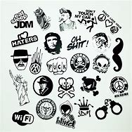 Image result for Cool Black and White Stickers