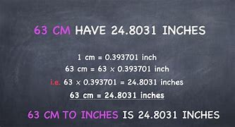 Image result for 63 Cm to Inches