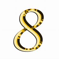 Image result for Number 8 PNG Black and Yellow