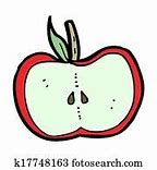 Image result for Cut Apple Cartoon