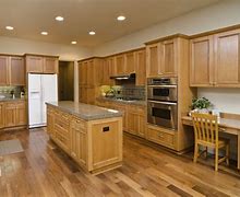 Image result for Kitchen Flooring with Oak Cabinets