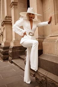 Image result for All White Pant Suits
