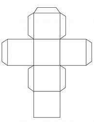 Image result for Six-Sided Cube Template