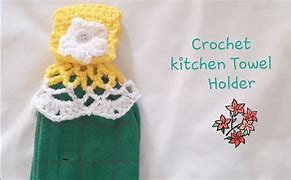 Image result for Crochet Dish Towel Holder Free Patterns