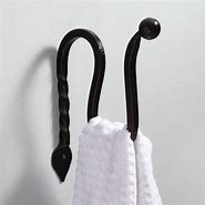 Image result for Black Towel Hooks for Bathroom