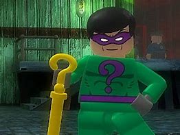 Image result for Batman Arkham City Riddler LEGO