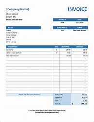 Image result for Examples of Service Invoices