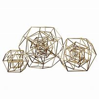 Image result for Black and Gold Sculpture Geometry