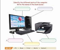 Image result for Worksheet On Parts of Computer System Unit