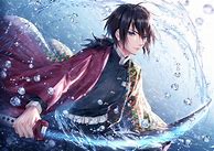 Image result for Anime Boy with Blue Hair and Sword