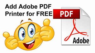Image result for How to Add Adobe PDF Printer