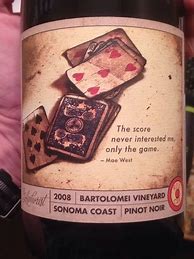 Image result for Red Car Pinot Noir The Aphorist Bartolomei