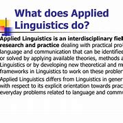 Image result for What Is Applied Linguistics