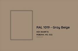 Image result for RAL 1019