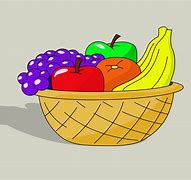 Image result for Basket of Fruits Drawing