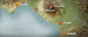 Image result for Map of Ancient Pompeii and Herculaneum