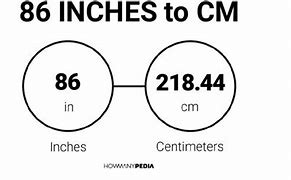 Image result for 86 Cm to Inches