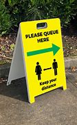 Image result for Queue Sign