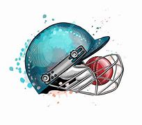 Image result for Cricket Helmet Sillouhet
