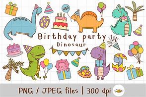 Image result for Birthday Dinosaur ClipArt