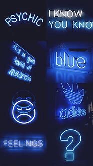 Image result for Blue Aesthetic Neon Wallpaper iPhone