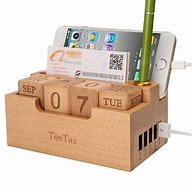 Image result for Wood Phone Charging Station with Drawer