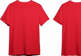 Image result for Red Plain T-Shirt Front and Back