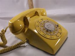 Image result for Vintage Yellow Phone