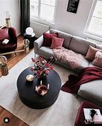 Image result for Grey and Maroon Decor Living Room