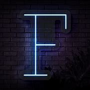 Image result for Letter F Neon Sign