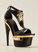 Image result for black and gold shoes
