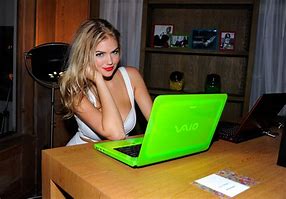 Image result for Woman Sony Viao Laptop On