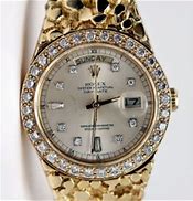 Image result for Rolex Gold Nugget and Diamond Watch