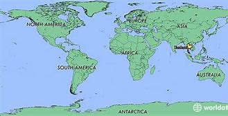 Image result for Thailand On the World Map