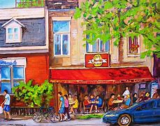 Image result for Modern Outdoor Cafe Paintings