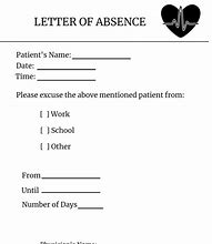 Image result for School Sick Note