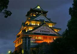 Image result for Osaka Castle at Night