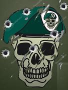 Image result for Skull with Army Helmet