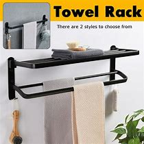 Image result for 5 Arm Swivel Black Towel Rack