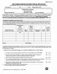 Image result for Low-Income Housing Application Form