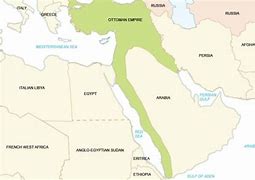Image result for WW1 Borders Middle East