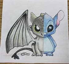 Image result for Stitches and Toothless Easy Drawing