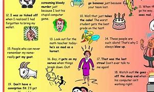 Image result for Anger Idioms